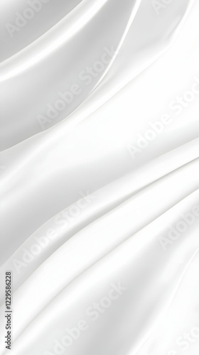 Smooth White Fabric Flowing...