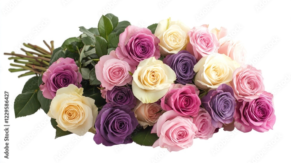 Pastel Rose Bouquet: A Delicate Arrangement of Soft Hues Pastel Rose Bouquet: A Delicate Arrangement of Soft Hues