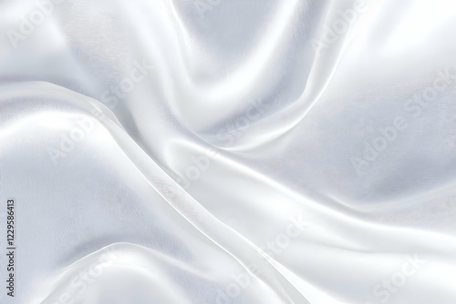White silk fabric flows smo...