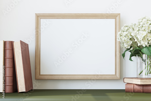 Poster mockup. Interior decor. 3d render.