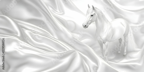 White Horse Stands Graceful...