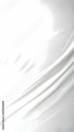 White Satin Fabric Flows Sm...