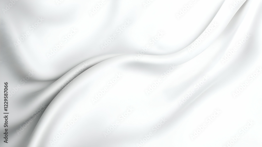 Smooth White Cloth Flows Elegantly, Creating Soft Folds and Gentle Curves across the Frame. Smooth White Cloth Flows Elegantly, Creating Soft Folds and Gentle Curves across the Frame.