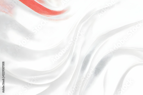 White and Red Abstract Back...
