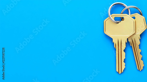 Two Gold Keys Rest on a Vib...