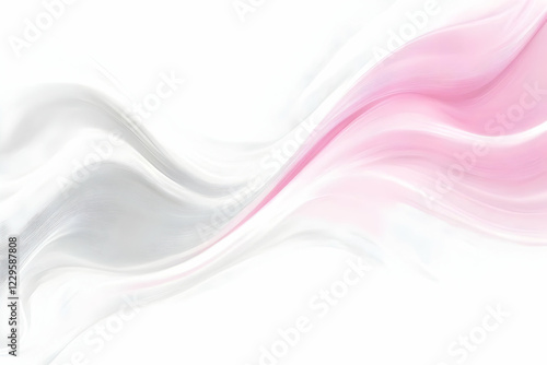 Abstract Pink and Gray Wave...