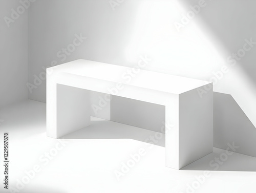 White Minimalist Table Stan...