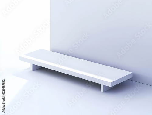White Minimalist Bench Rest...