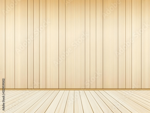 Empty Room with Light Brown...