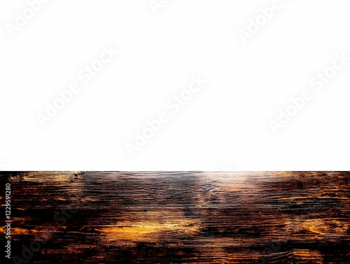 Dark Wooden Plank Shows Ric...