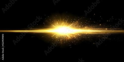 Golden Light Burst Explodes...