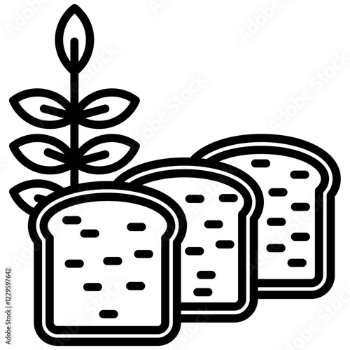 Whole wheat bread Icon