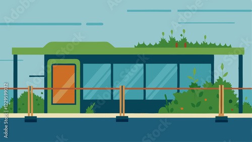 Transportation Changes A depiction of a bus stop that has been neglected as new upscale transit options appear reflecting how gentrification alters public transport access for
