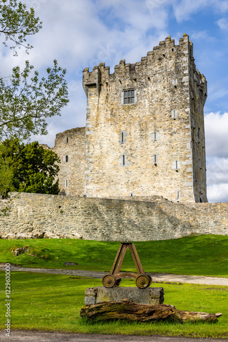 Ross Castle on a sunny morning, County Kerry, Ireland 