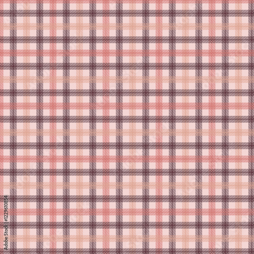 Pastel tablecloth gingham. Seamless vector plaid pattern suitable for fashion, interiors and Easter decor.
