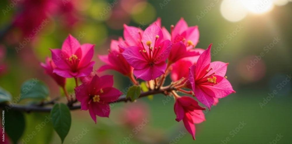 Thorns on branches of isolated bougainvillea flower tree in garden, greenery, branches Thorns on branches of isolated bougainvillea flower tree in garden, greenery, branches