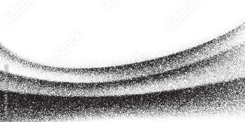 Noise grain background with waves of sand dust gradient and grunge texture. Vector noise grain wave of paint brush spray for background