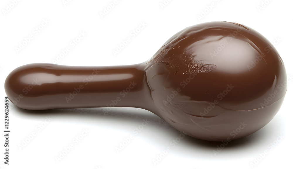 White background, high-resolution photograph of a chocolate ice cream scoop on a white background. White background, high-resolution photograph of a chocolate ice cream scoop on a white background.