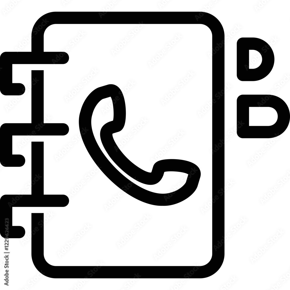 Directory icon, phone book symbol
Directory icon, phone book symbol