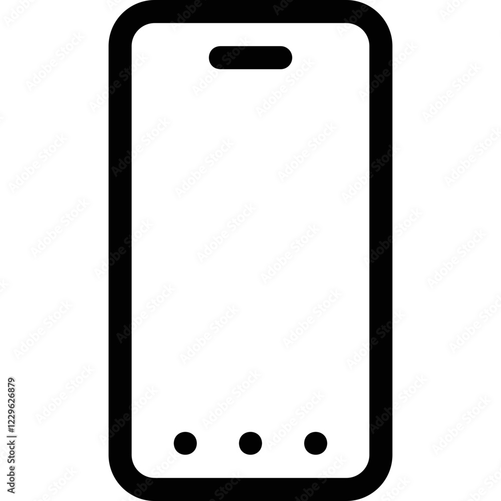 Cellphone pictogram, simple and modern Cellphone pictogram, simple and modern
