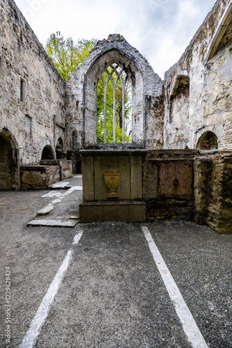 The Franciscan friary of Irrelagh, now known as Muckross Abbey in the Killarney National Park, Ireland