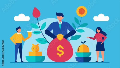 These illustrations can serve as effective visual representations to help explain the concept of mutual funds to a broader audience.