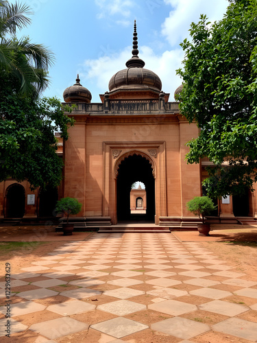 Pabna Tarash Bhaban or Taras Rajbari - 400 years old Archeological site At Pabna, Rajshahi, Bangladesh. Banamali Roy Bahadur Tarash Bhaban, the largest zamindar bari of Pabna photo