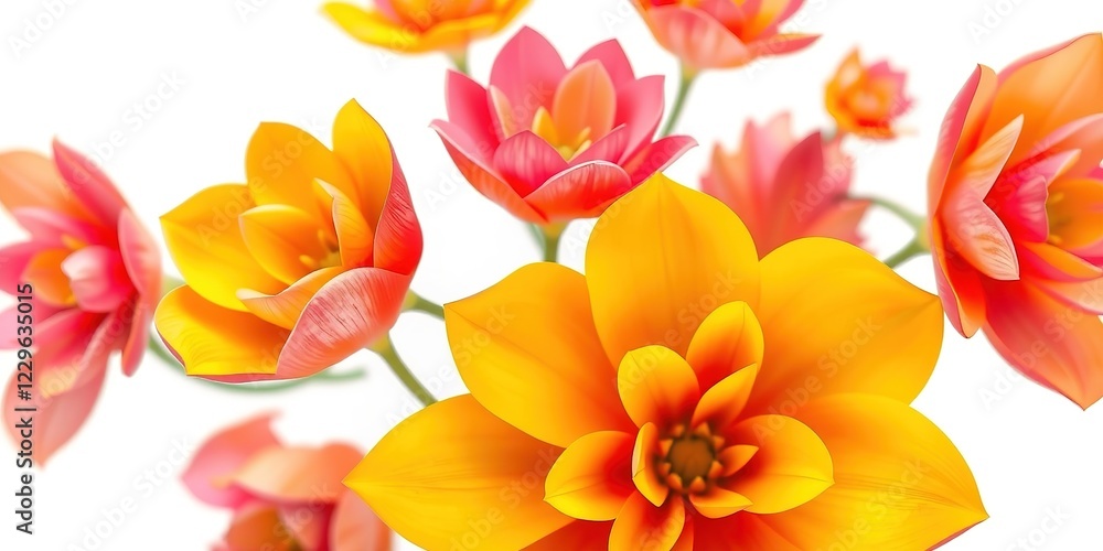 Obraz premium Delicate Floral Abstract Background Design