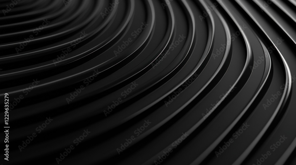 Abstract Black Curves Abstract Black Curves
