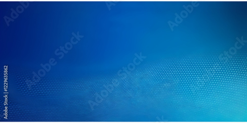 A vibrant blue abstract background features a subtle halftone pattern forming a gentle wave at the bottom. The texture is digital, creating a modern and sleek aesthetic.
