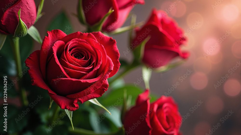Romantic Deep Red Roses Forming a Heart Shape with Lush Green Foliage, Perfect for Valentine's Day Greeting Cards, Wedding Invitations, and Floral Marketing Materials Romantic Deep Red Roses Forming a Heart Shape with Lush Green Foliage, Perfect for Valentine's Day Greeting Cards, Wedding Invitations, and Floral Marketing Materials