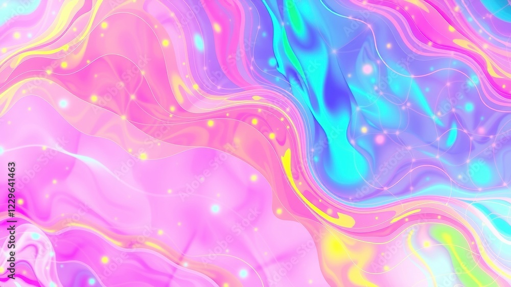 Fototapeta premium Fluid Graffiti Strokes - Ethereal Paintbrush Art