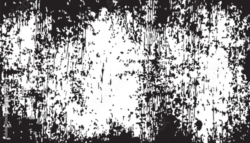 Wallpaper Mural Black and white dust and Scratched Textured Background. Black and white Grunge texture. Distress overlay texture. Vector EPS10. Torontodigital.ca