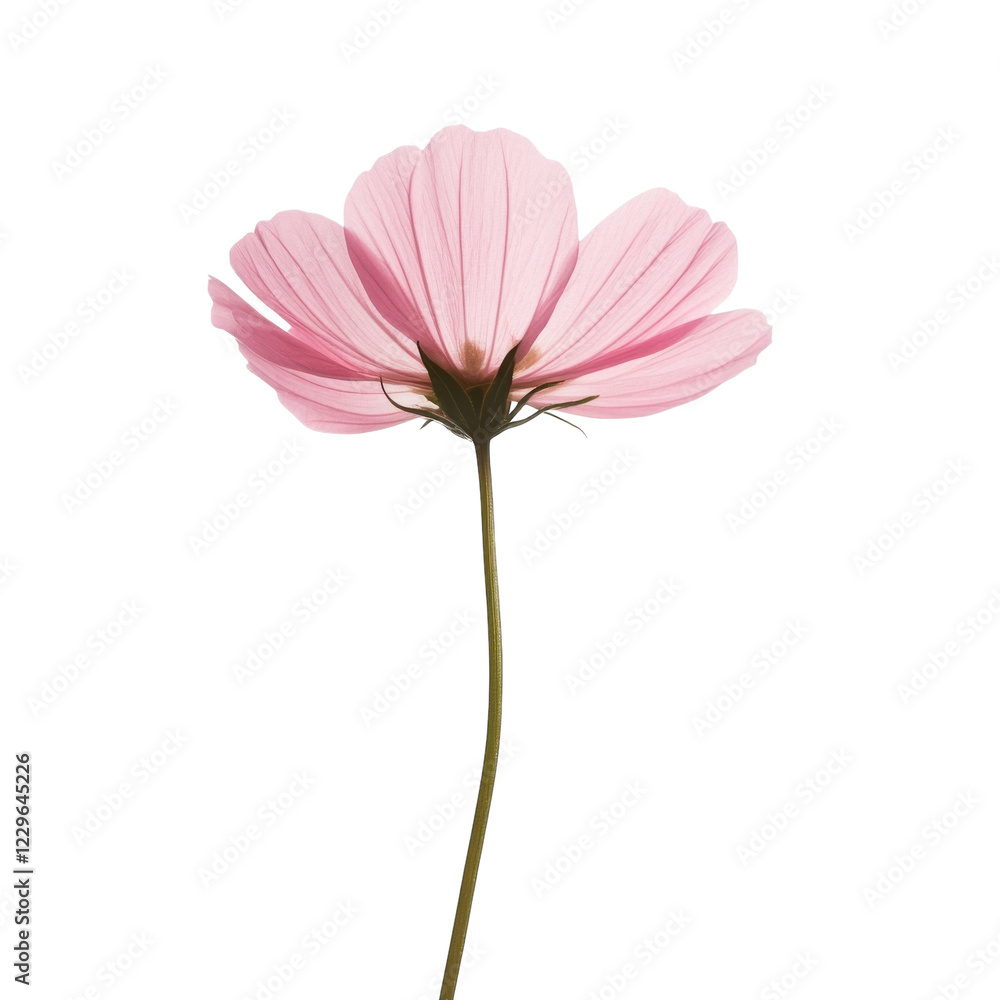 Pink Flower White Background on transparent background. Pink Flower White Background on transparent background.