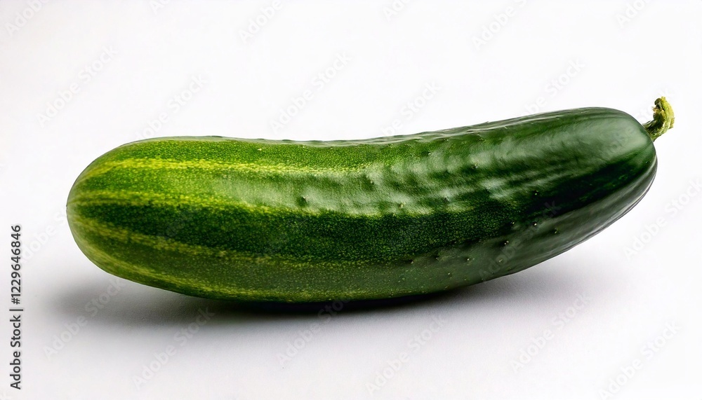 Fresh cucumber on a clean white background ready for cooking or salads and healthy meals Fresh cucumber on a clean white background ready for cooking or salads and healthy meals
