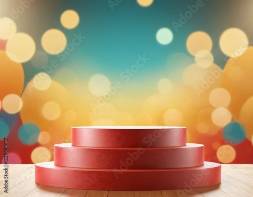 3d background podium