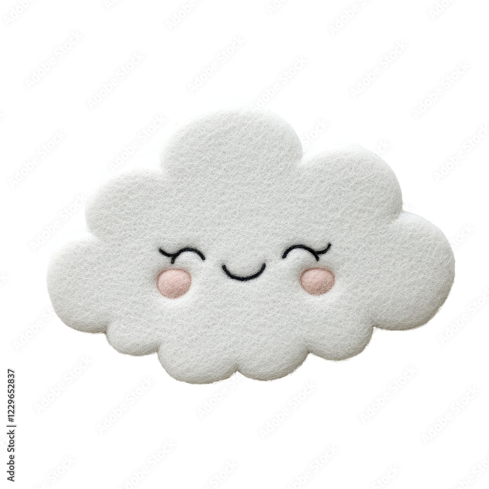 Cute, smiling cloud character perfect for children's designs and playful illustrations. Cute, smiling cloud character perfect for children's designs and playful illustrations.