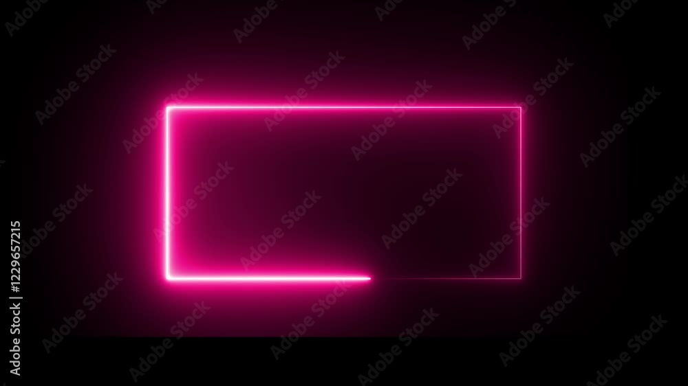abstract glowing neon rectangle frame animation background 4k.... abstract glowing neon rectangle frame animation background 4k....