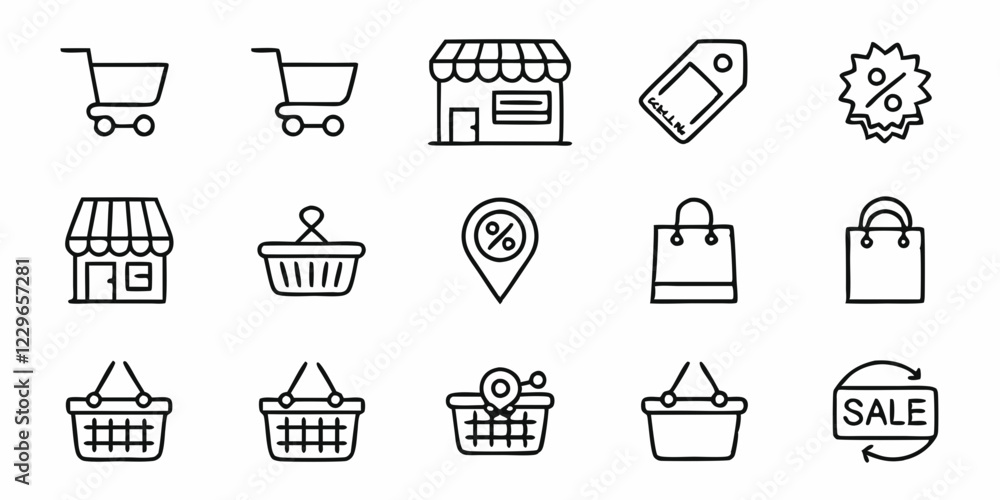Simple line icons Simple line icons