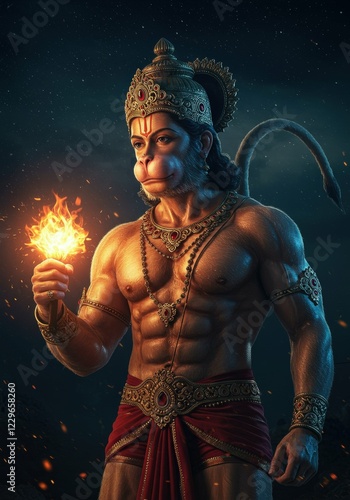 Lord ram | Lord Hanuman	 photo