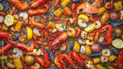 Spicy Seafood Boil Extravaganza: A Culinary Delight