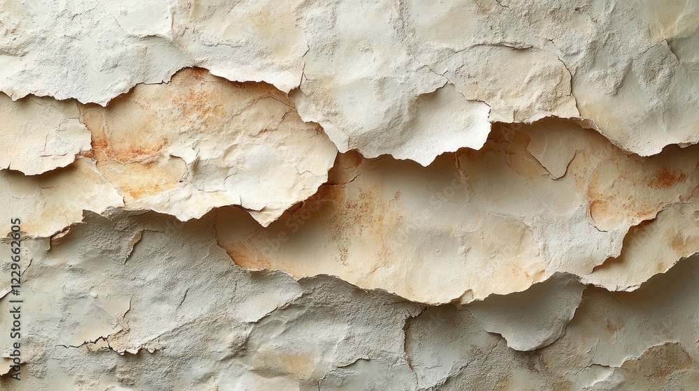 Textured layers of peeling paint on weathered wall Textured layers of peeling paint on weathered wall