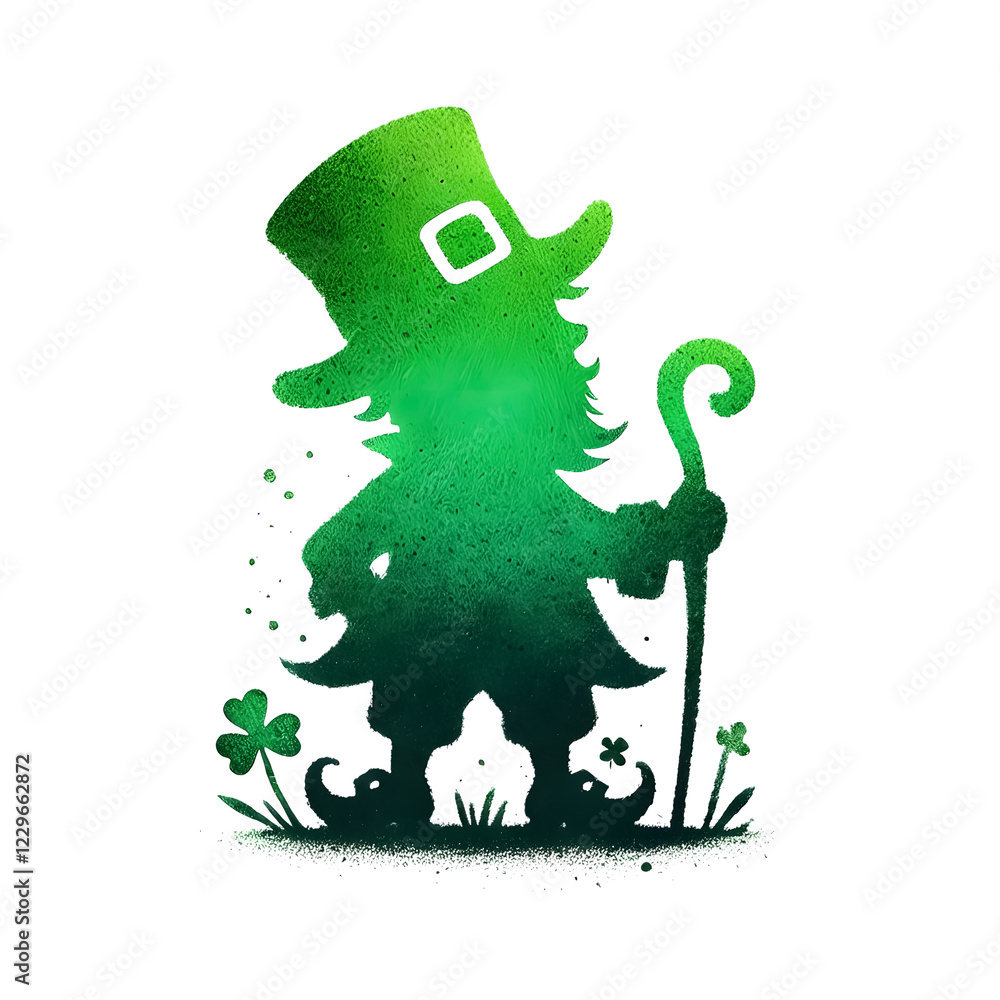 Obraz premium Leprechaun Silhouette