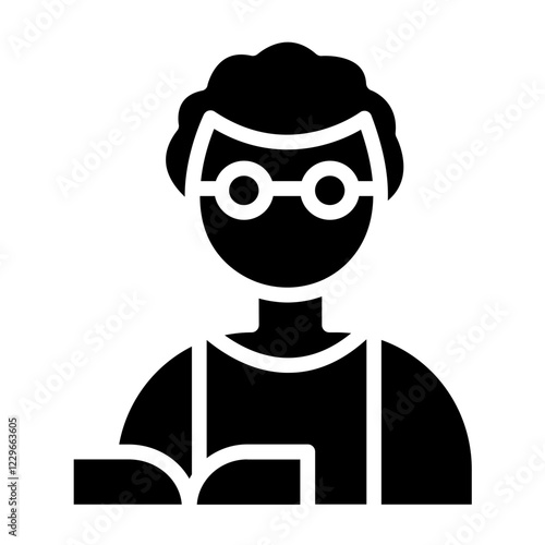 Vector Design Professor Icon Style