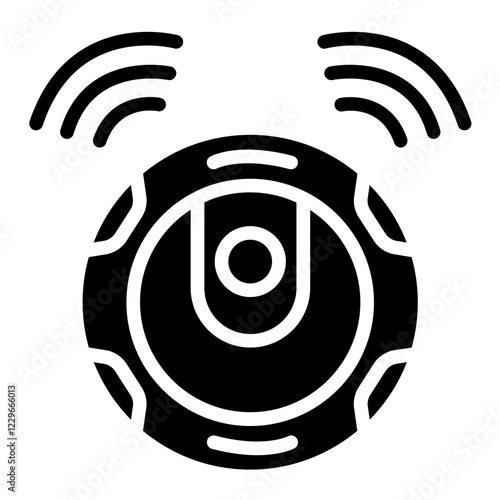 Vector Design Robotic Vaccum Icon Style