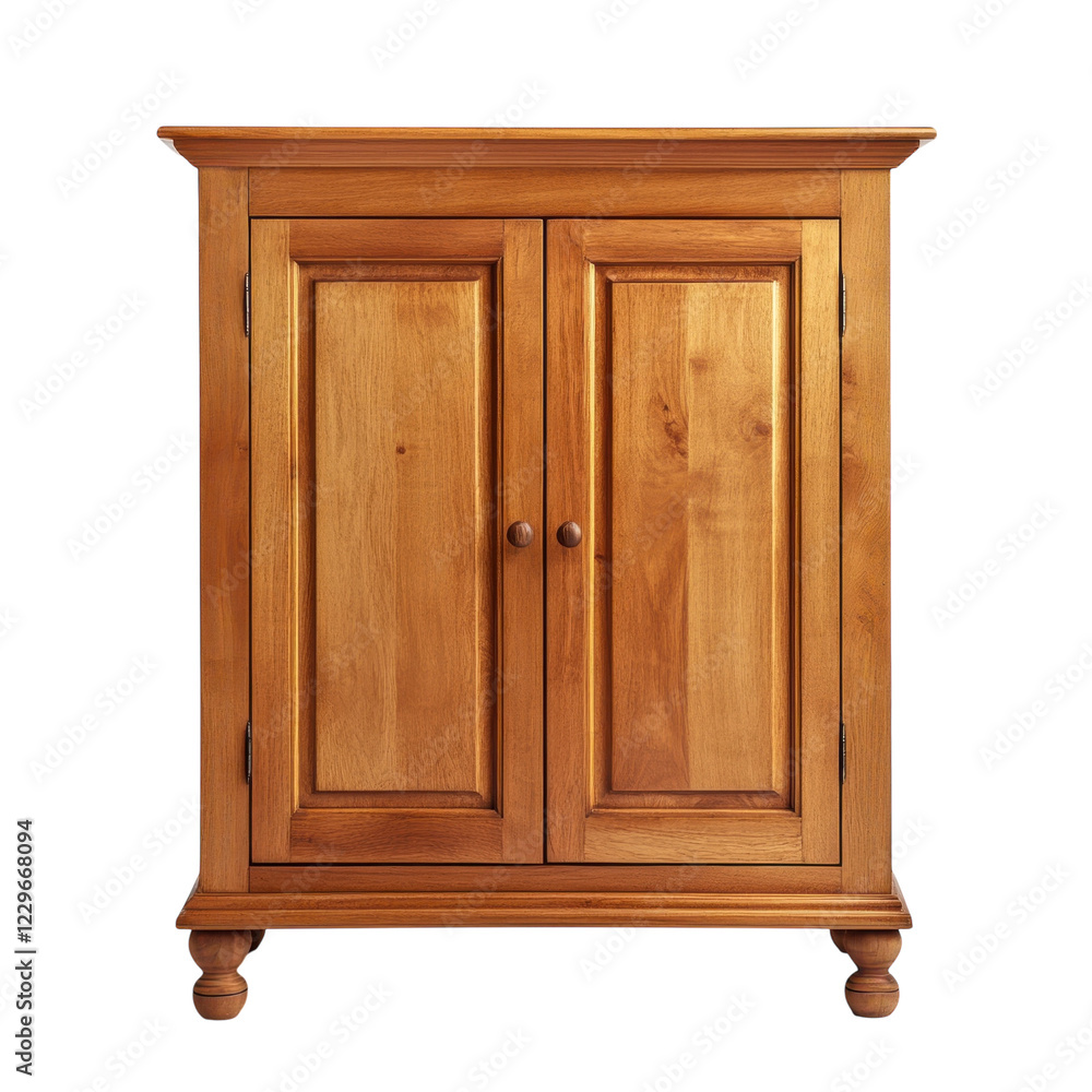 Wooden Cabinet Rustic Charm on transparent background. Wooden Cabinet Rustic Charm on transparent background.