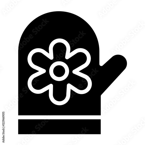 Vector Design Oven Mittens Icon Style