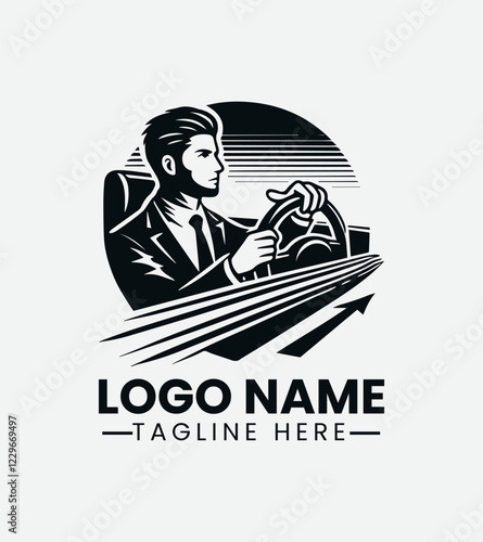 Professional Driver Logo Design, Expert Driver Logo, Reliable Driver Logo, Transportation Logo, Chauffeur Logo