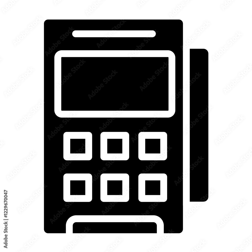 Vector Design Pos Terminal Icon Style Vector Design Pos Terminal Icon Style