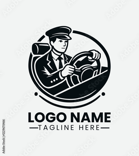 Professional Driver Logo Design, Expert Driver Logo, Reliable Driver Logo, Transportation Logo, Chauffeur Logo